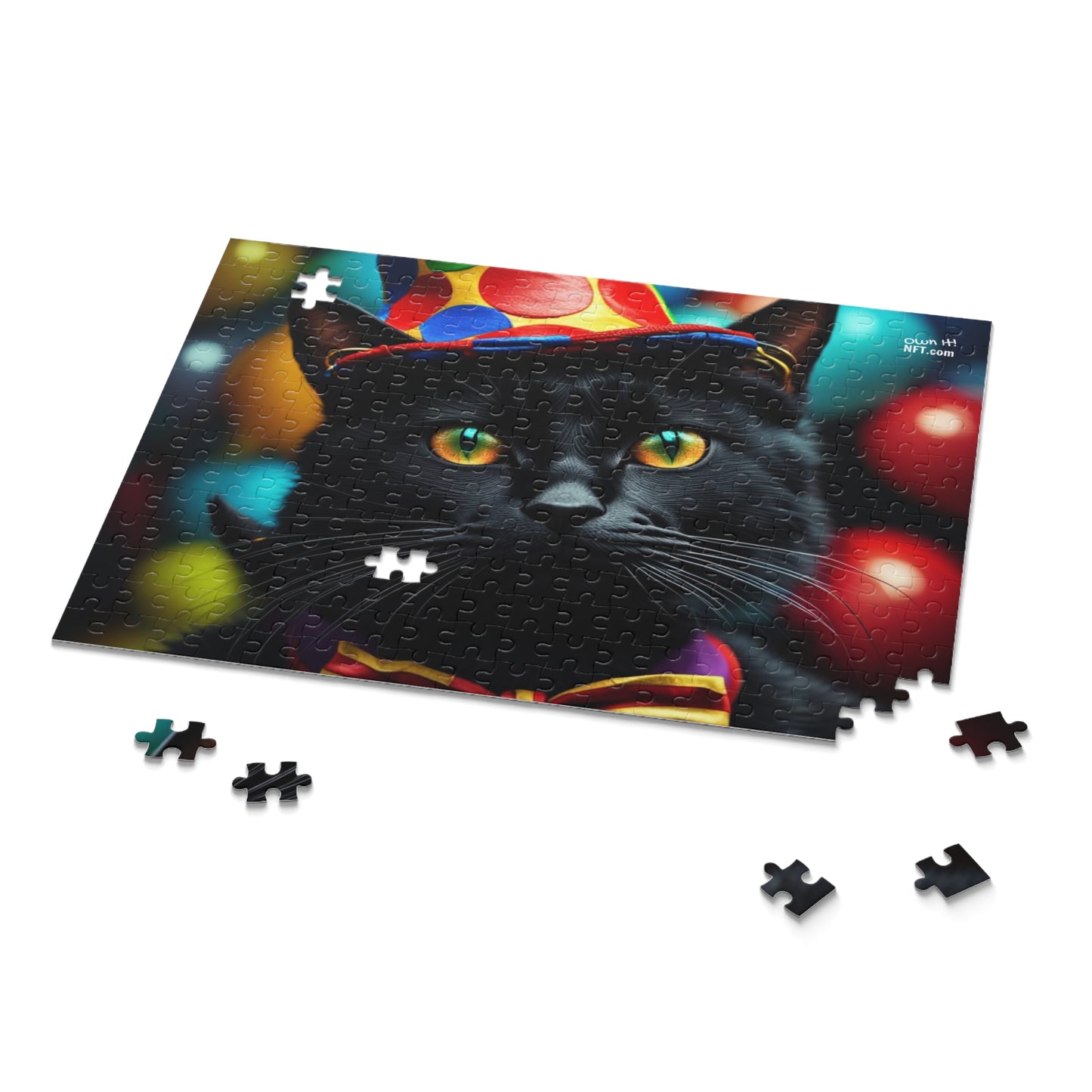 Circus Clown Cat Profession NFT Art Collection Puzzle (120, 252, 500-Piece)