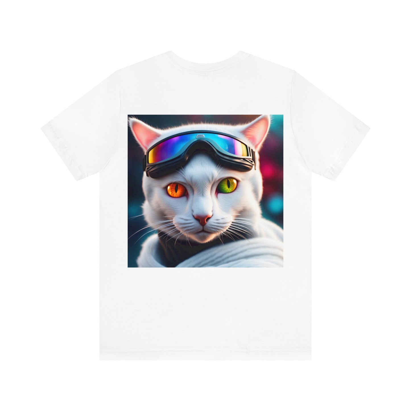 Ski Instructor Cat Profession NFT Art Unisex Jersey Short Sleeve Tee