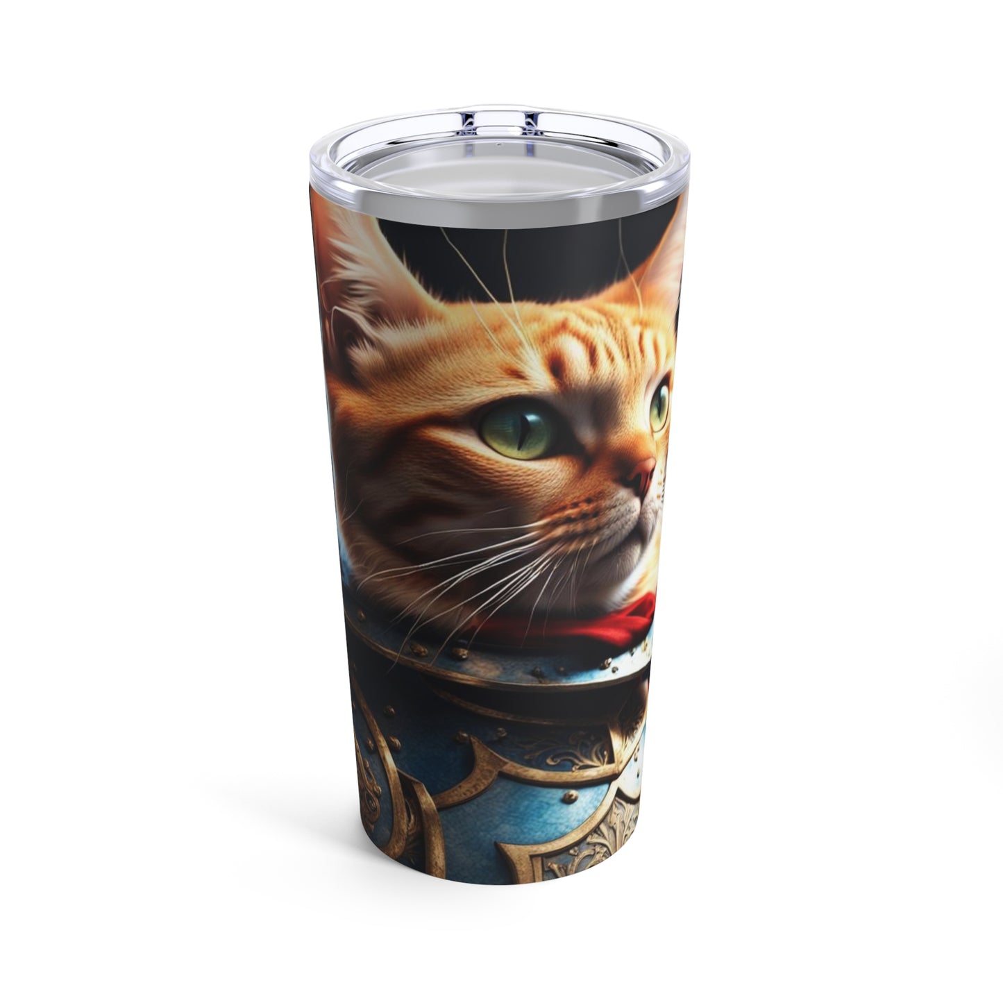 The Knight of the Round Table Cat Profession NFT Art Tumbler 20oz