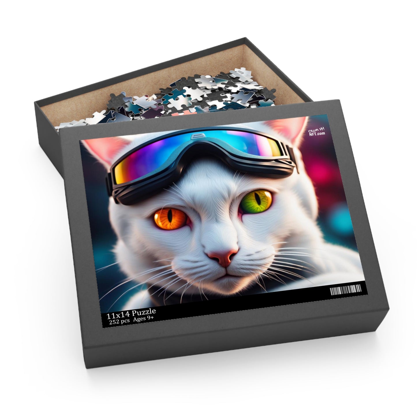 Ski Instructor Cat Profession NFT Art Collection Puzzle (120, 252, 500-Piece)