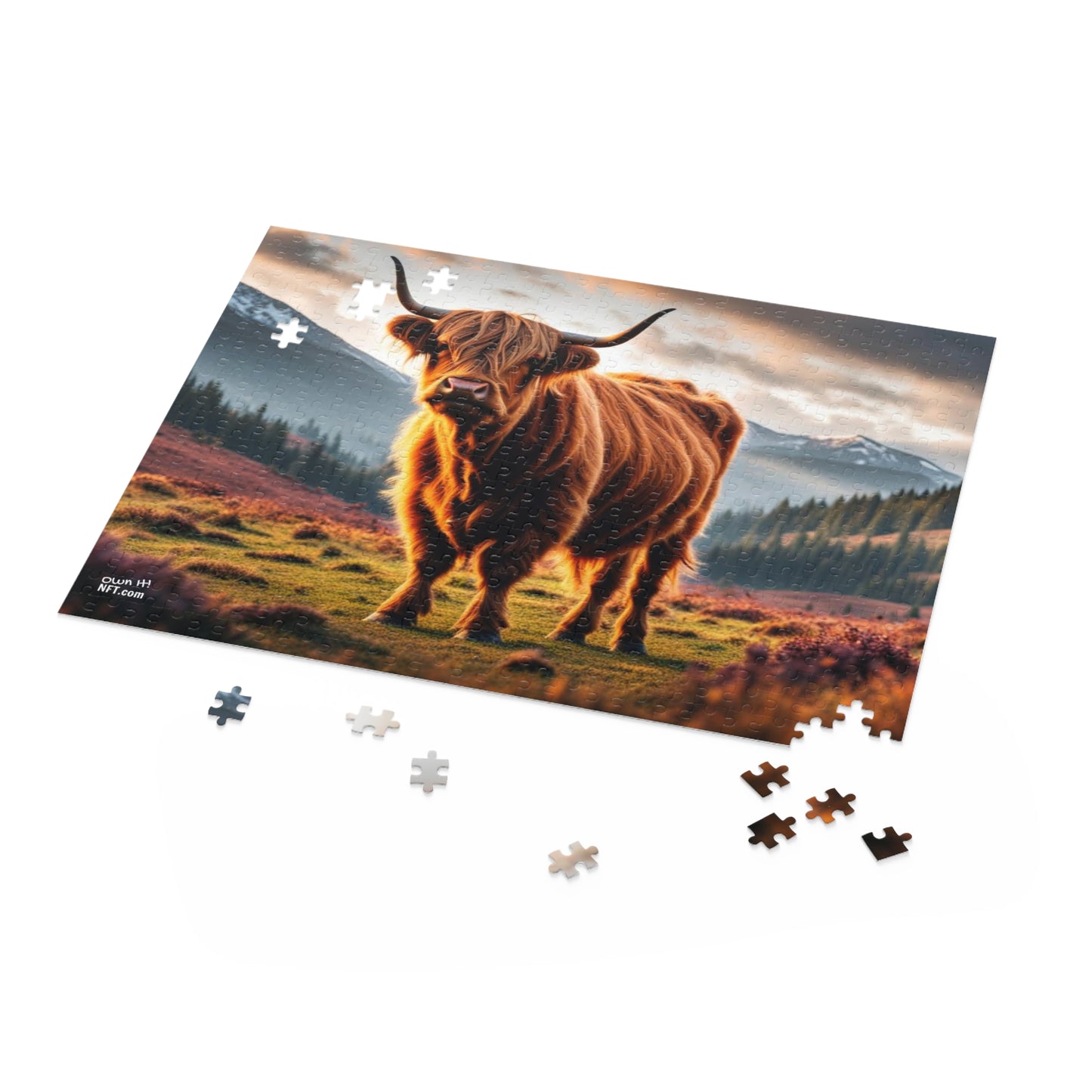 The Highland Cow Everything Else Art Collection Puzzle (120, 252, 500-Piece)