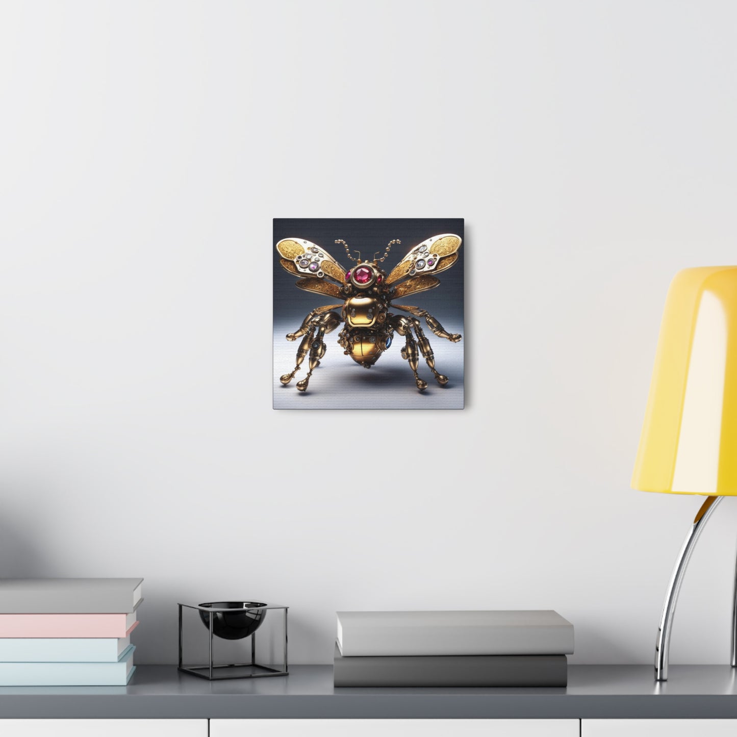 Steampunk Bumblebee NFT Art Canvas Gallery Wraps