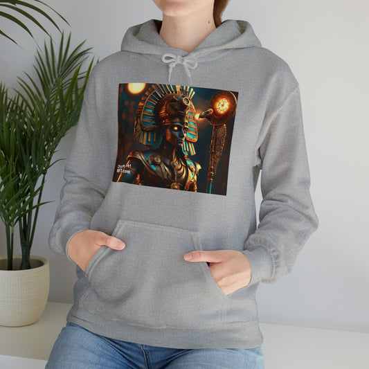 Steampunk Egyptian God Horus NFT Art Unisex Heavy Blend™ Hooded Sweatshirt