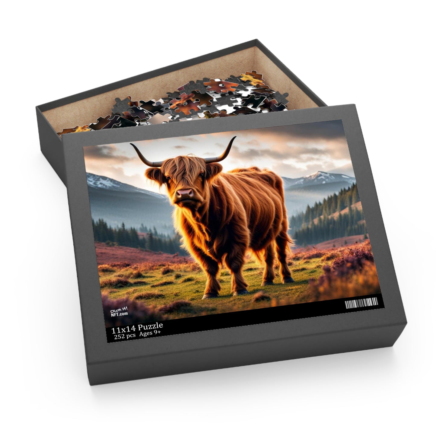 The Highland Cow Everything Else Art Collection Puzzle (120, 252, 500-Piece)