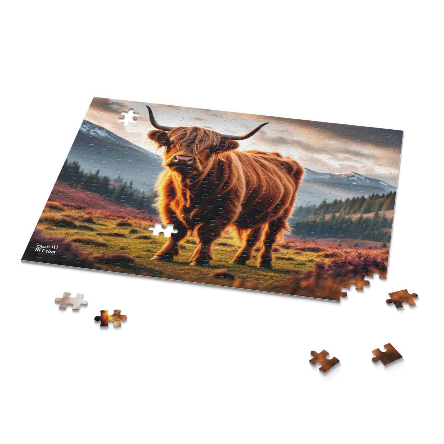 The Highland Cow Everything Else Art Collection Puzzle (120, 252, 500-Piece)