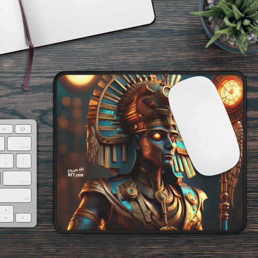 Steampunk Egyptian God Horus NFT Art Gaming Mouse Pad