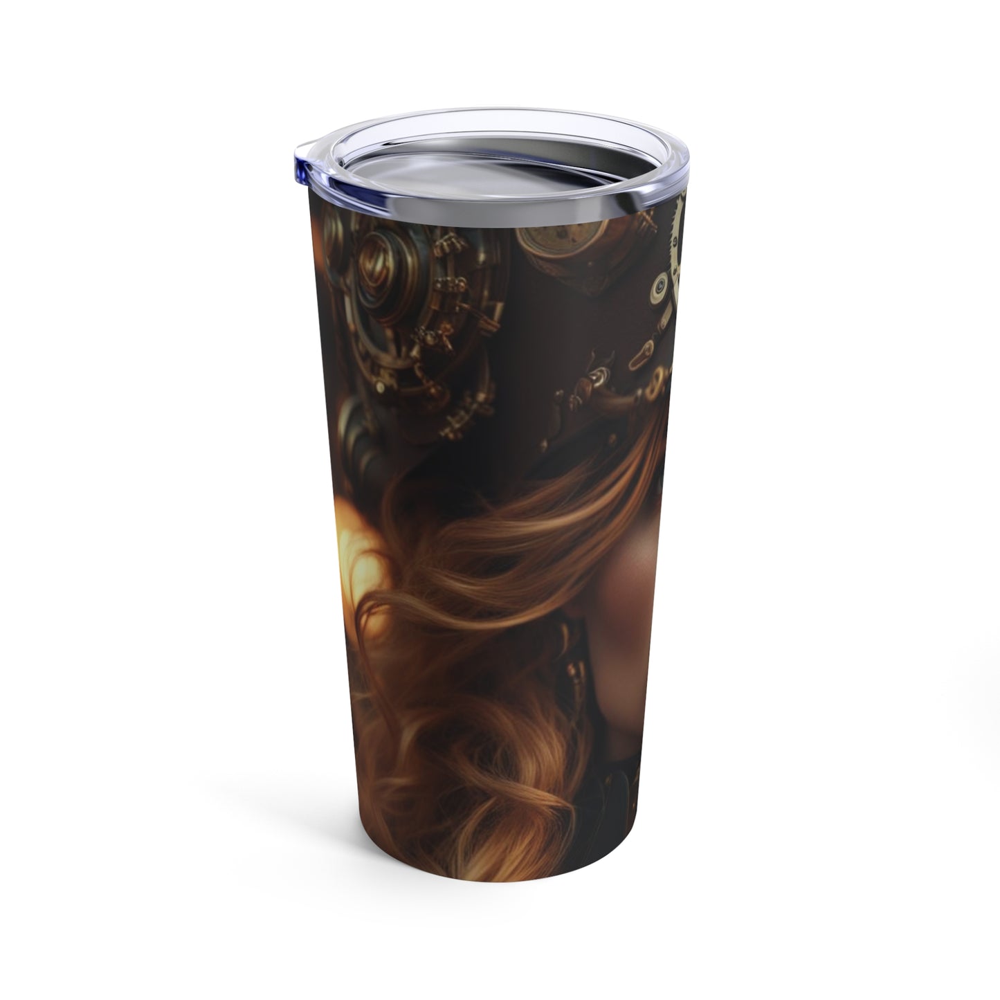 Steampunk Norse Goddess Freyja NFT Art Tumbler 20oz