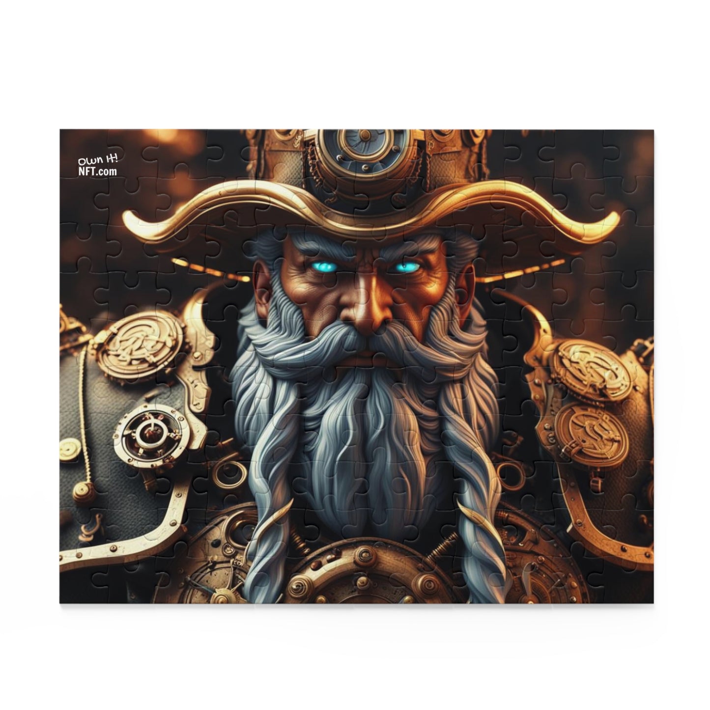 Steampunk Norse God Odin NFT Art Collection Puzzle (120, 252, 500-Piece)