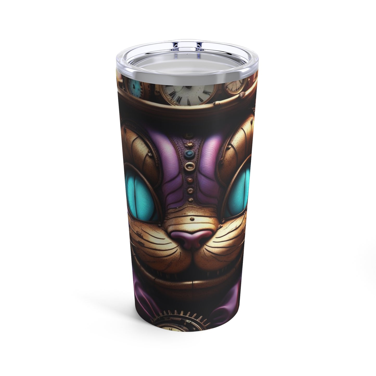 Steampunk Cat NFT Art Tumbler 20oz