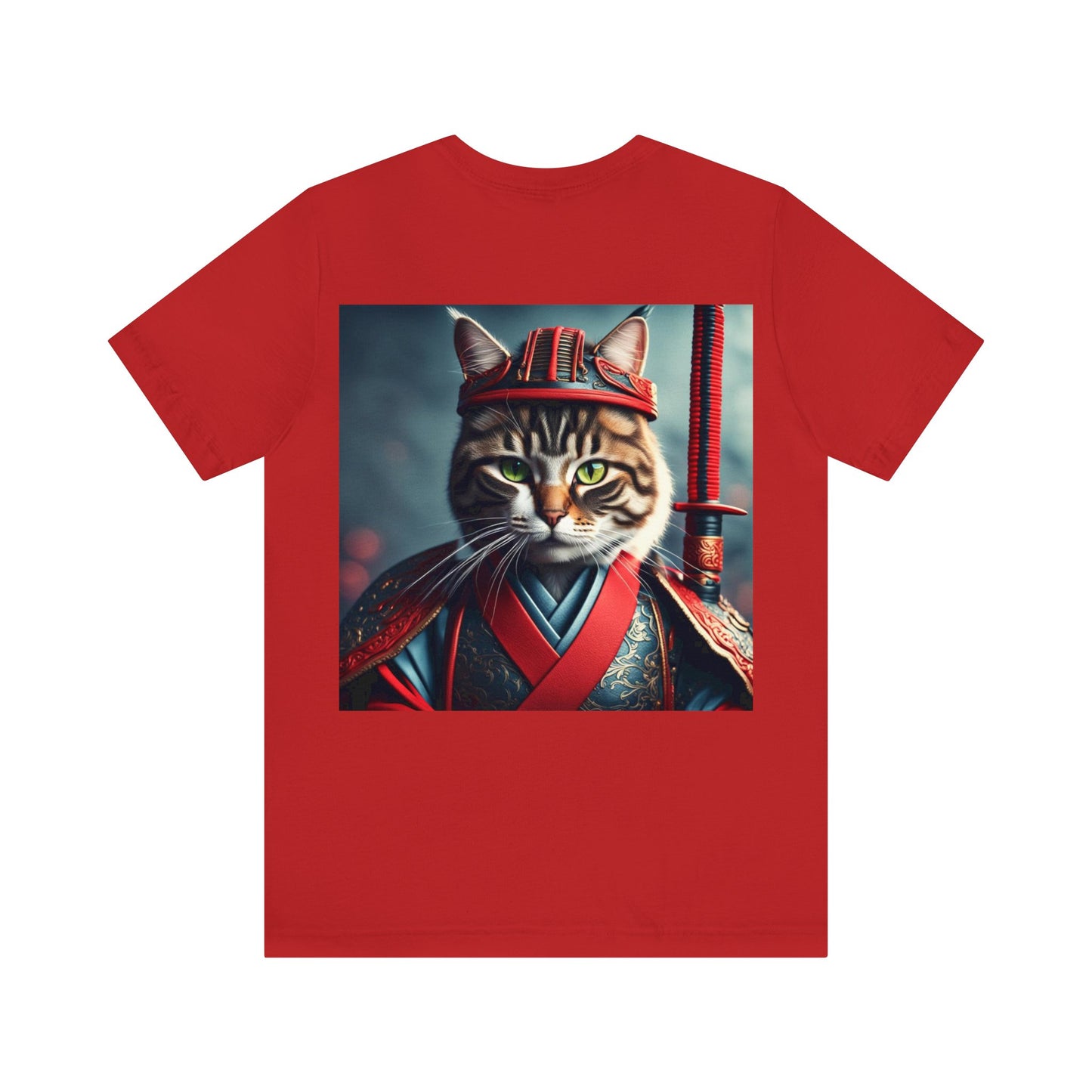 Samurai Cat Profession NFT Art Unisex Jersey Short Sleeve Tee