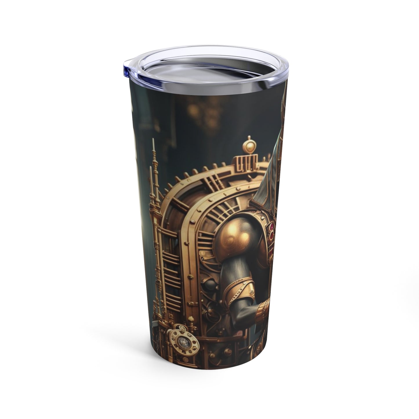 Steampunk Egyptian God Anubis NFT Art Tumbler 20oz