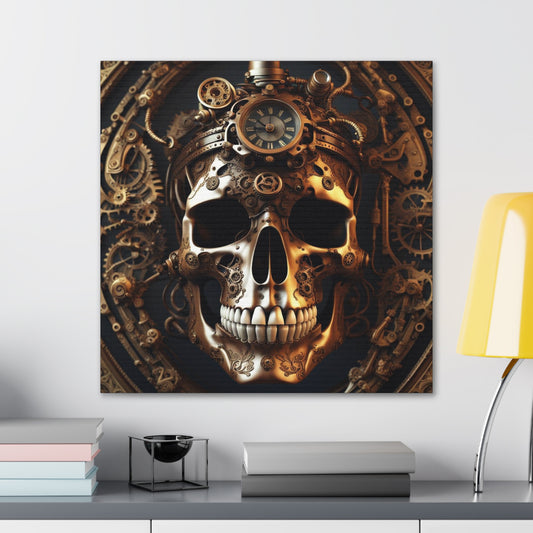 Steampunk Skull NFT Art Canvas Gallery Wraps