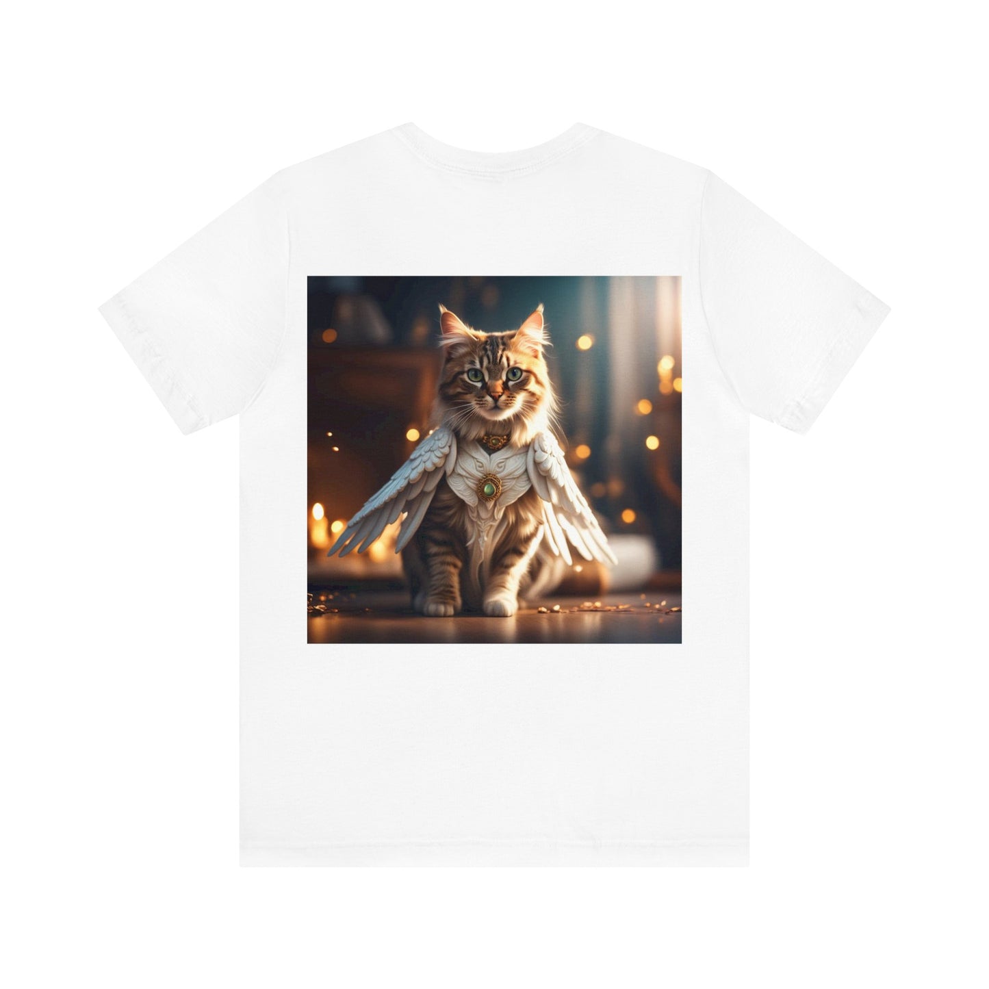 Angel of Nine Lives Cat Profession NFT Art Unisex Jersey Short Sleeve Tee