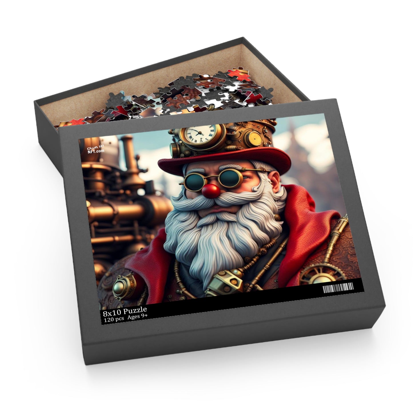 Steampunk Santa Claus NFT Art Collection Puzzle (120, 252, 500-Piece)