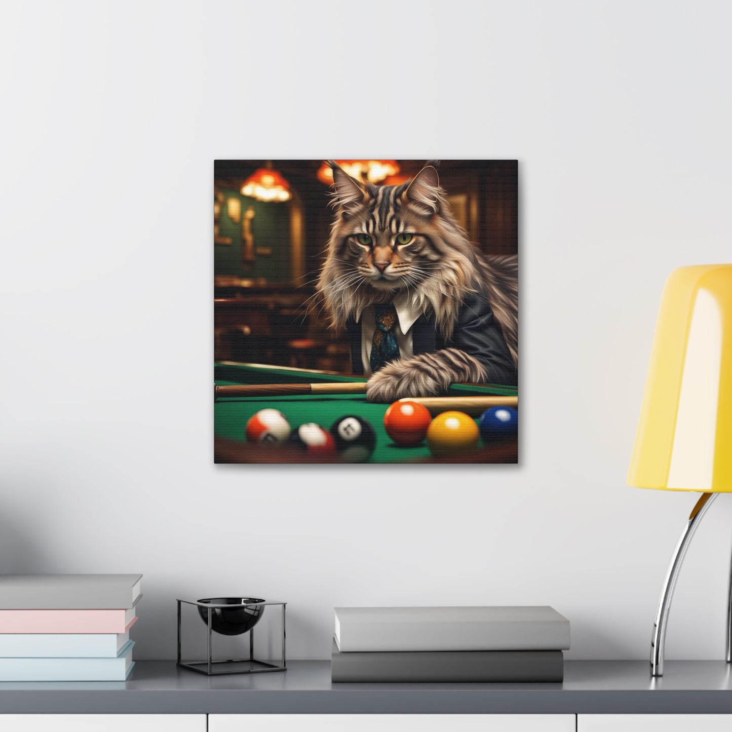 The Pool Shark Cat Profession NFT Art Canvas Gallery Wraps