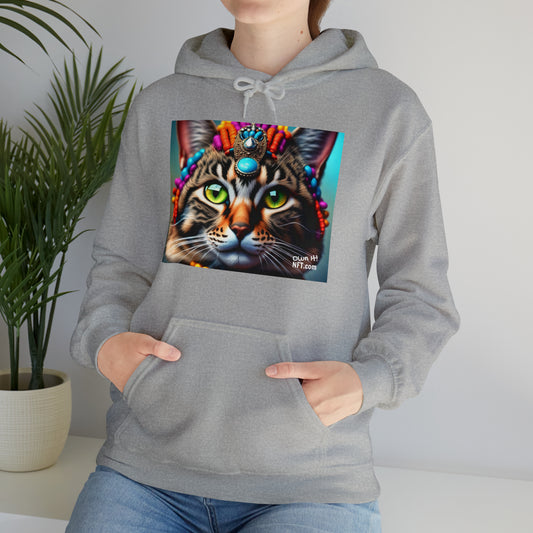 The India Princess Cat Profession NFT Art Unisex Heavy Blend™ Hooded Sweatshirt