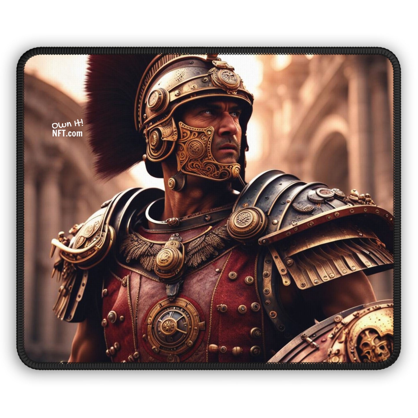 Steampunk Legionary NFT Art Gaming Mouse Pad