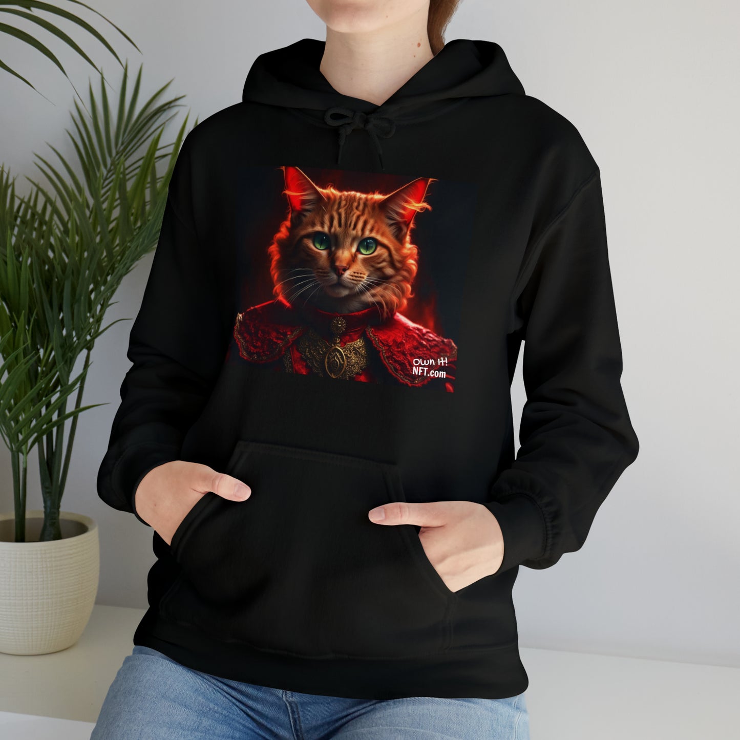 The Witch Cat Profession NFT Art Unisex Heavy Blend™ Hooded Sweatshirt