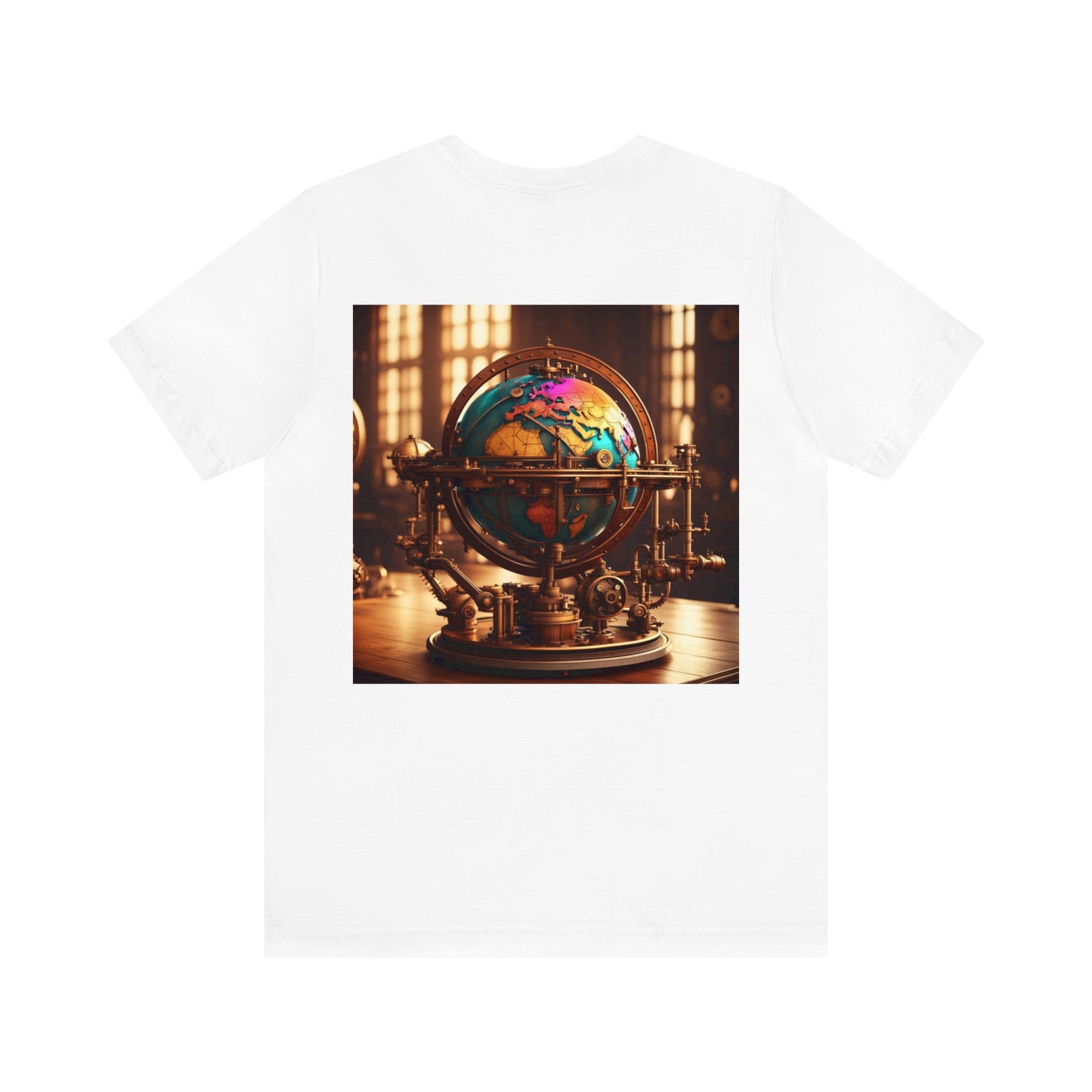 Steampunk World Globe NFT Unisex Jersey Short Sleeve Tee T-Shirt