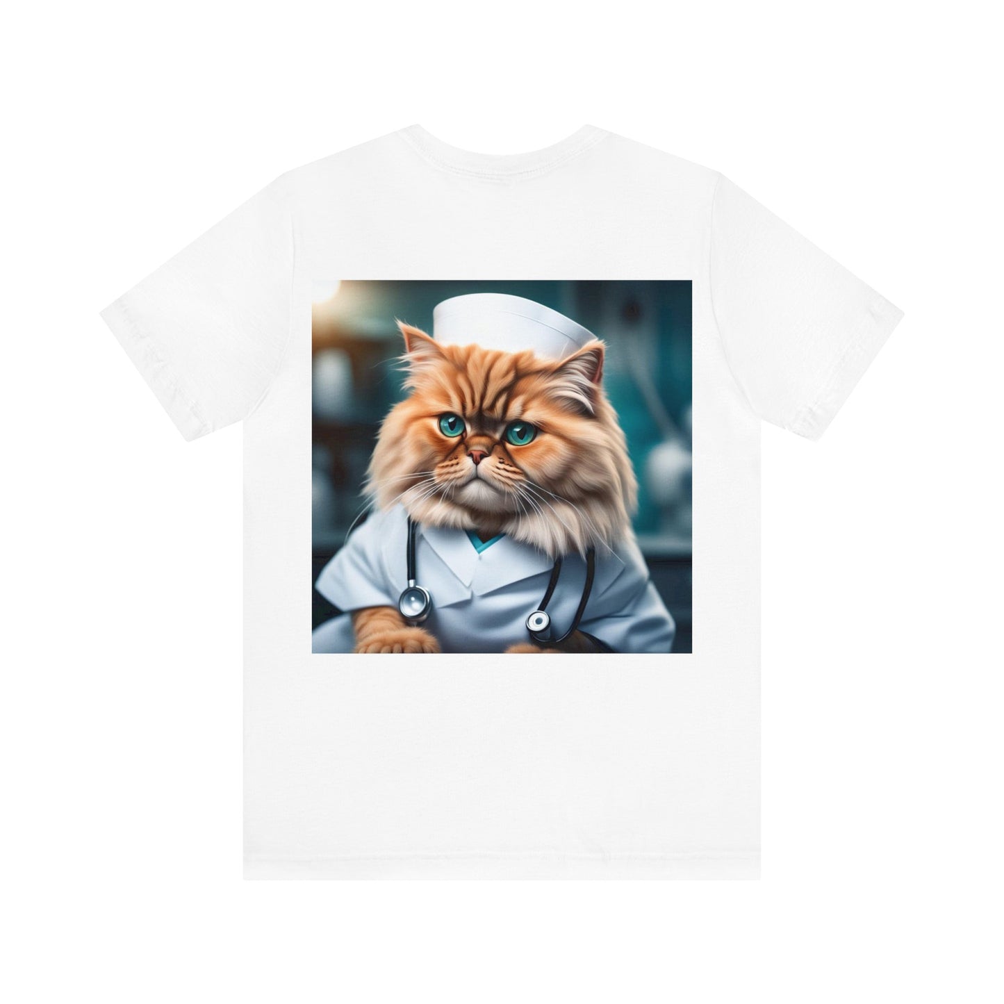 Nurse Cat Profession NFT Art Unisex Jersey Short Sleeve Tee