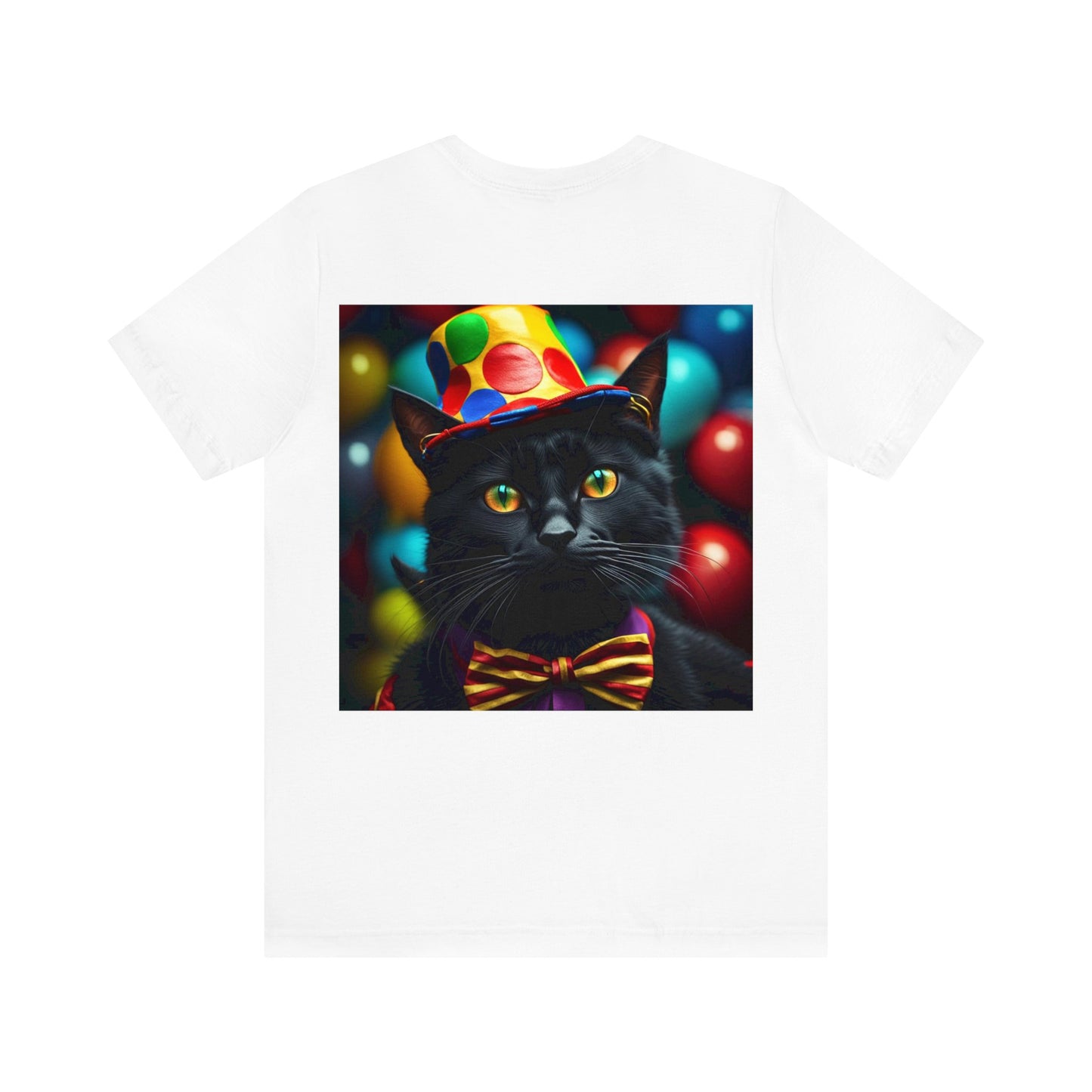 Circus Clown Cat Profession NFT Art Unisex Jersey Short Sleeve Tee