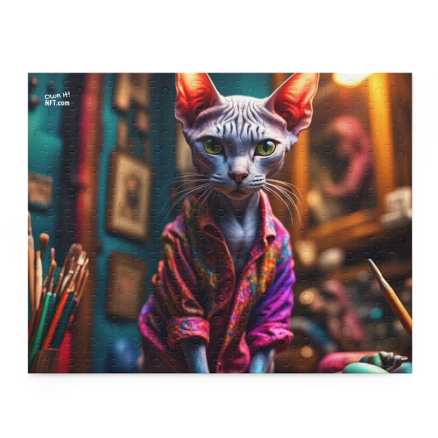 Artist Cat Profession NFT Art Collection Puzzle (120, 252, 500-Piece)