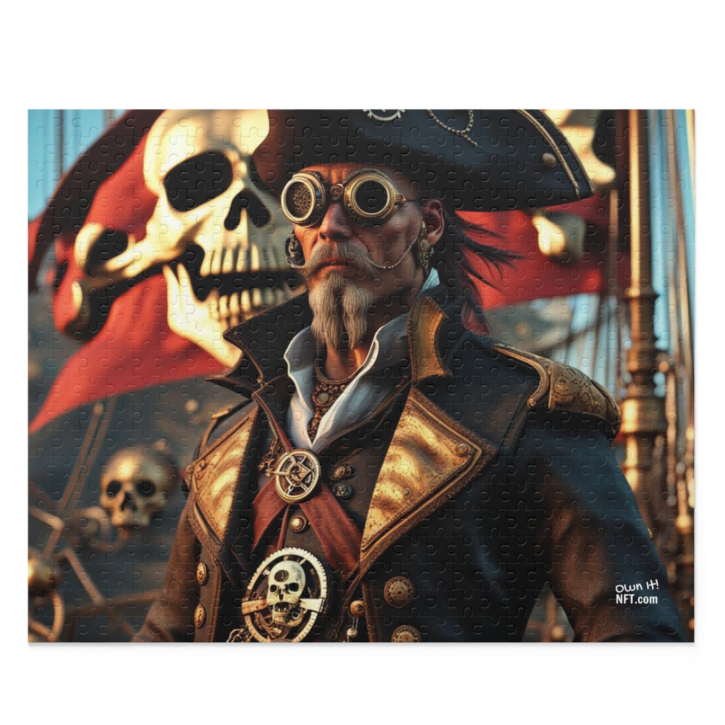 Steampunk Pirate NFT Art Collection Puzzle (120, 252, 500-Piece)