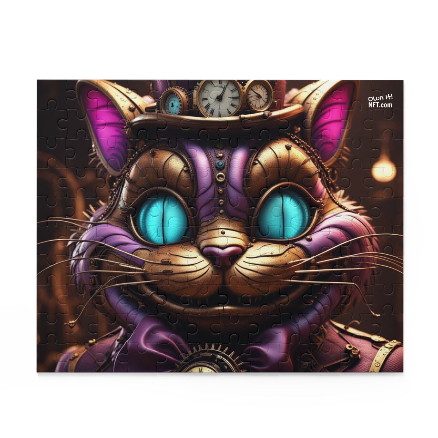 Steampunk Cat NFT Art Collection Puzzle (120, 252, 500-Piece)