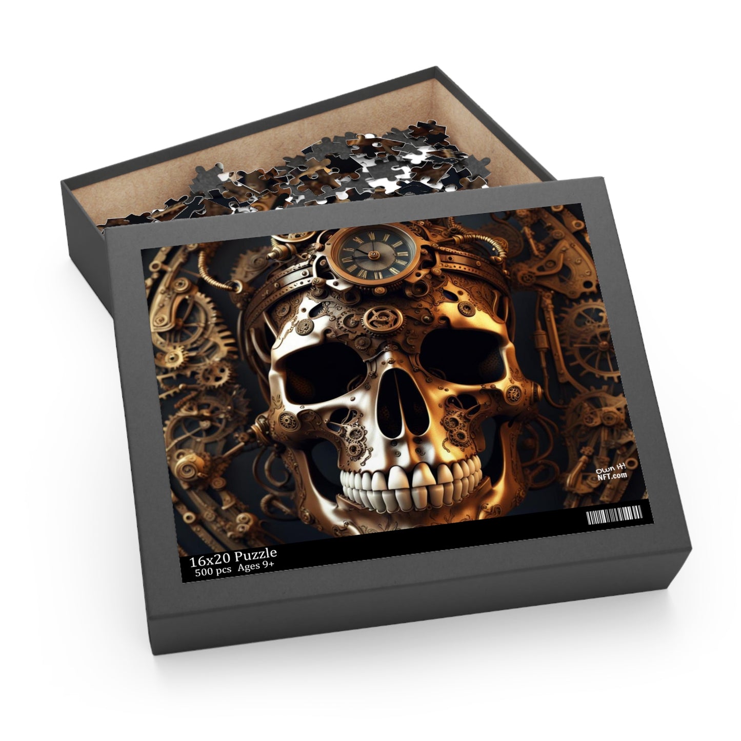 Steampunk Skull NFT Art Collection Puzzle (120, 252, 500-Piece)