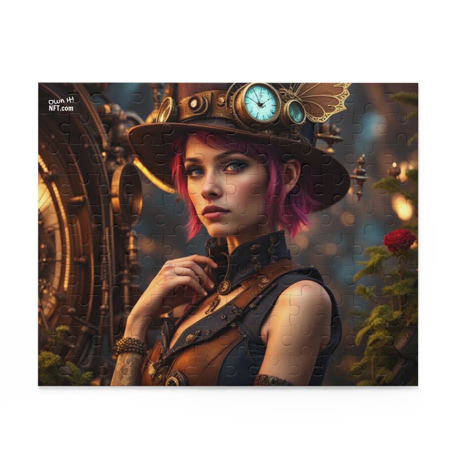 Steampunk Pixie NFT Art Collection Puzzle (120, 252, 500-Piece)