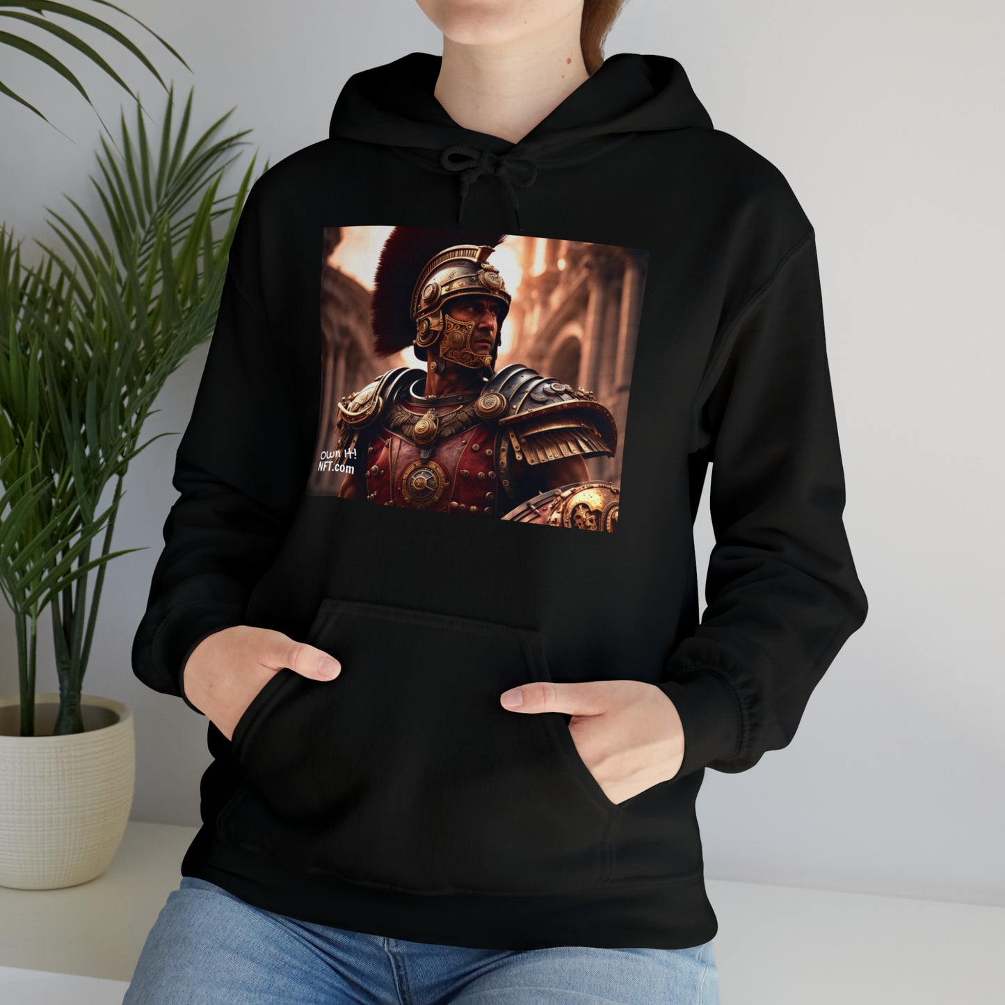 Steampunk Legionary NFT Art Unisex Heavy Blend™ Hooded Sweatshirt