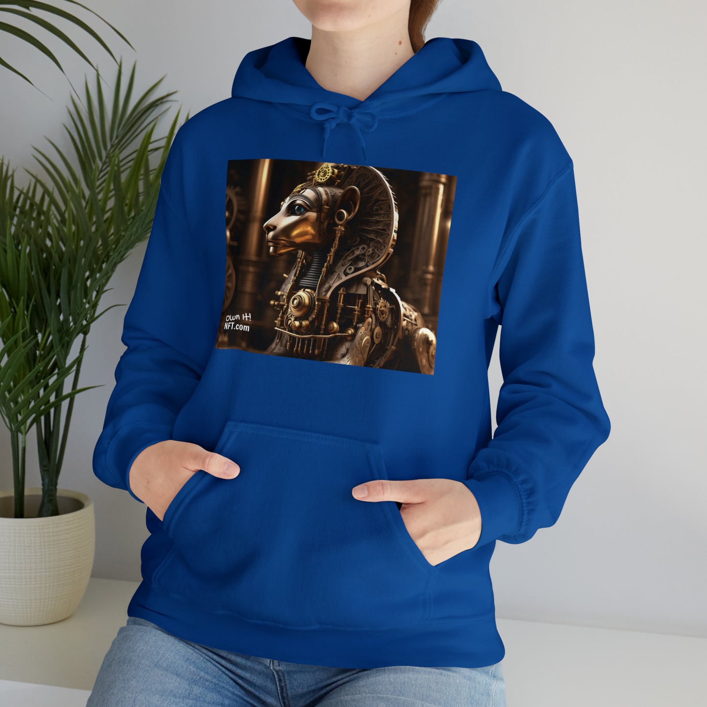 Steampunk Sphinx NFT Art Unisex Heavy Blend™ Hooded Sweatshirt