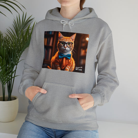 The Information Technology Cat Profession NFT Art Unisex Heavy Blend™ Hooded Sweatshirt