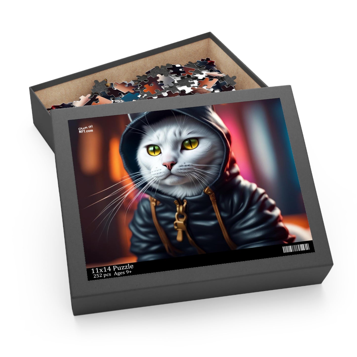 Inner City Cat Profession NFT Art Collection Puzzle (120, 252, 500-Piece)