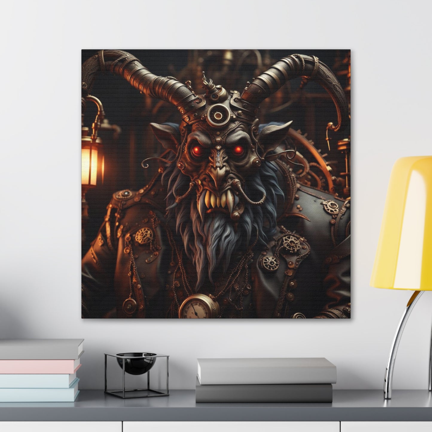 Steampunk Krampus NFT Art Canvas Gallery Wraps