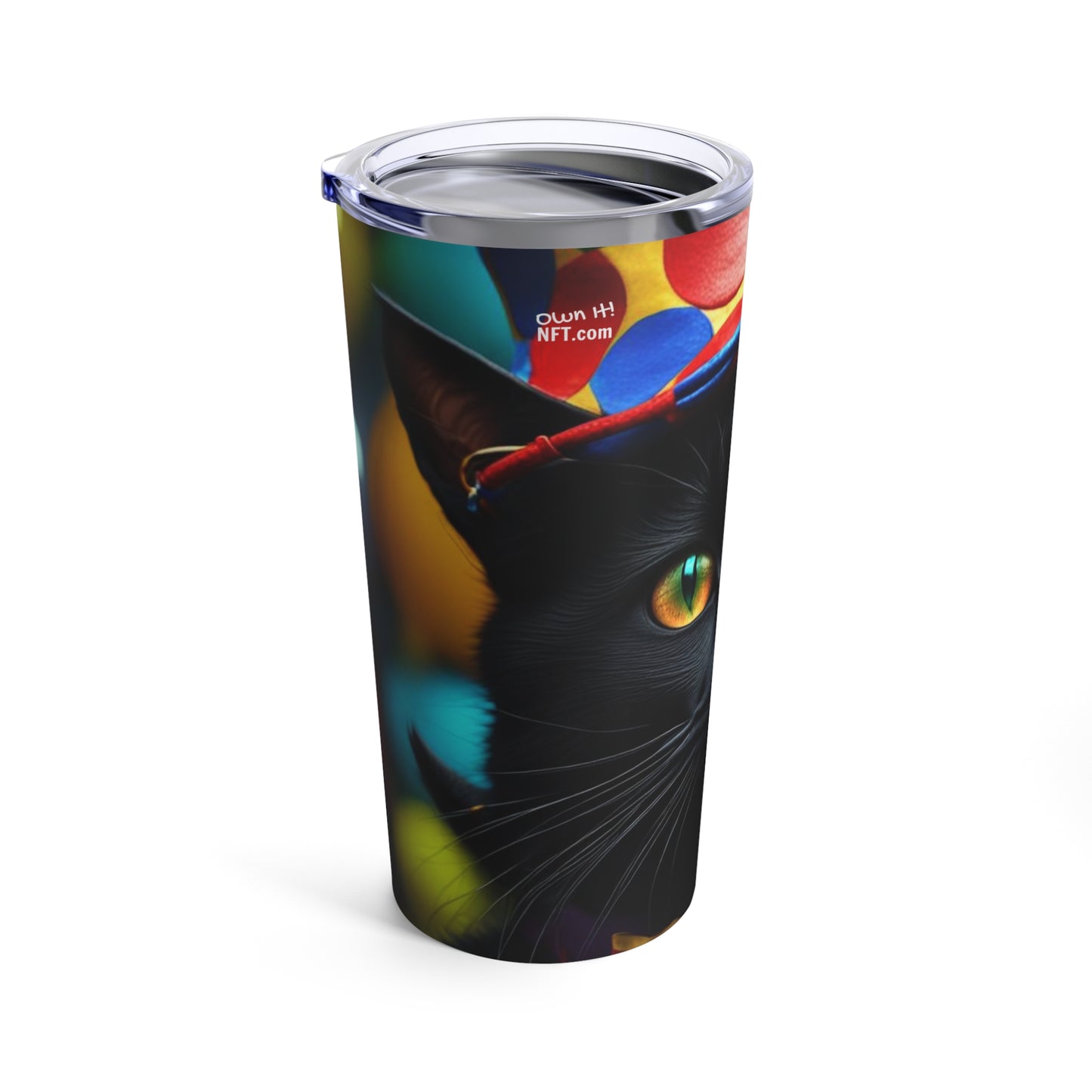 The Circus Clown Cat Profession NFT Art Tumbler 20oz