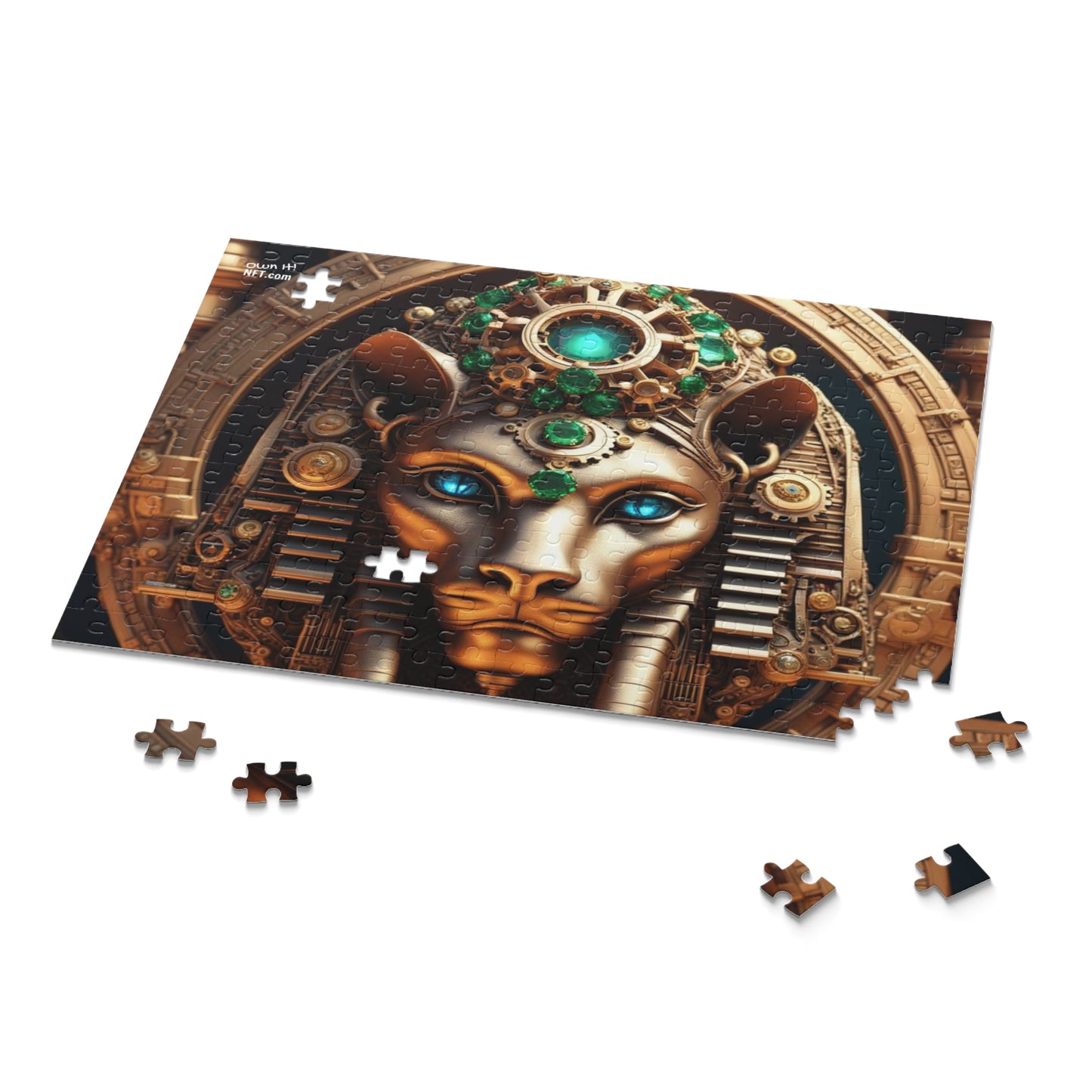 Steampunk Lioness NFT Art Collection Puzzle (120, 252, 500-Piece)