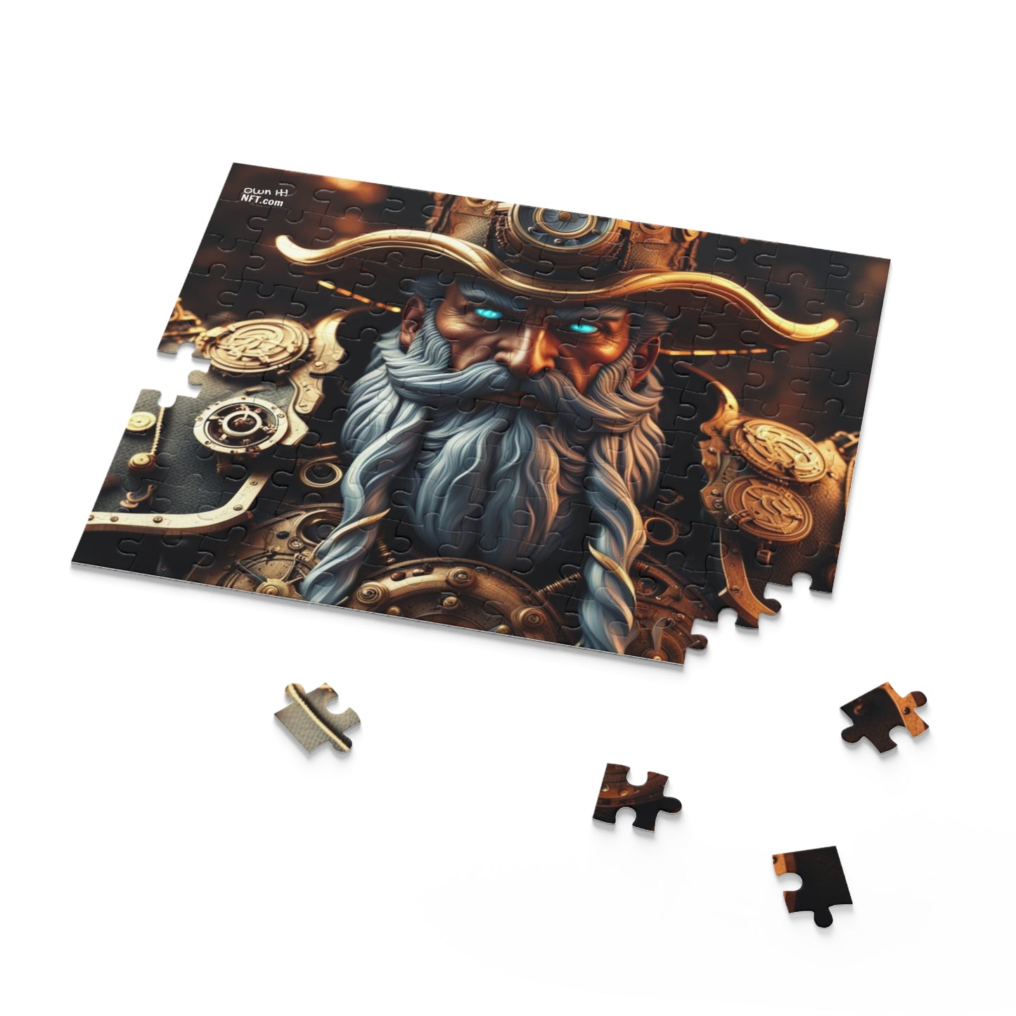 Steampunk Norse God Odin NFT Art Collection Puzzle (120, 252, 500-Piece)