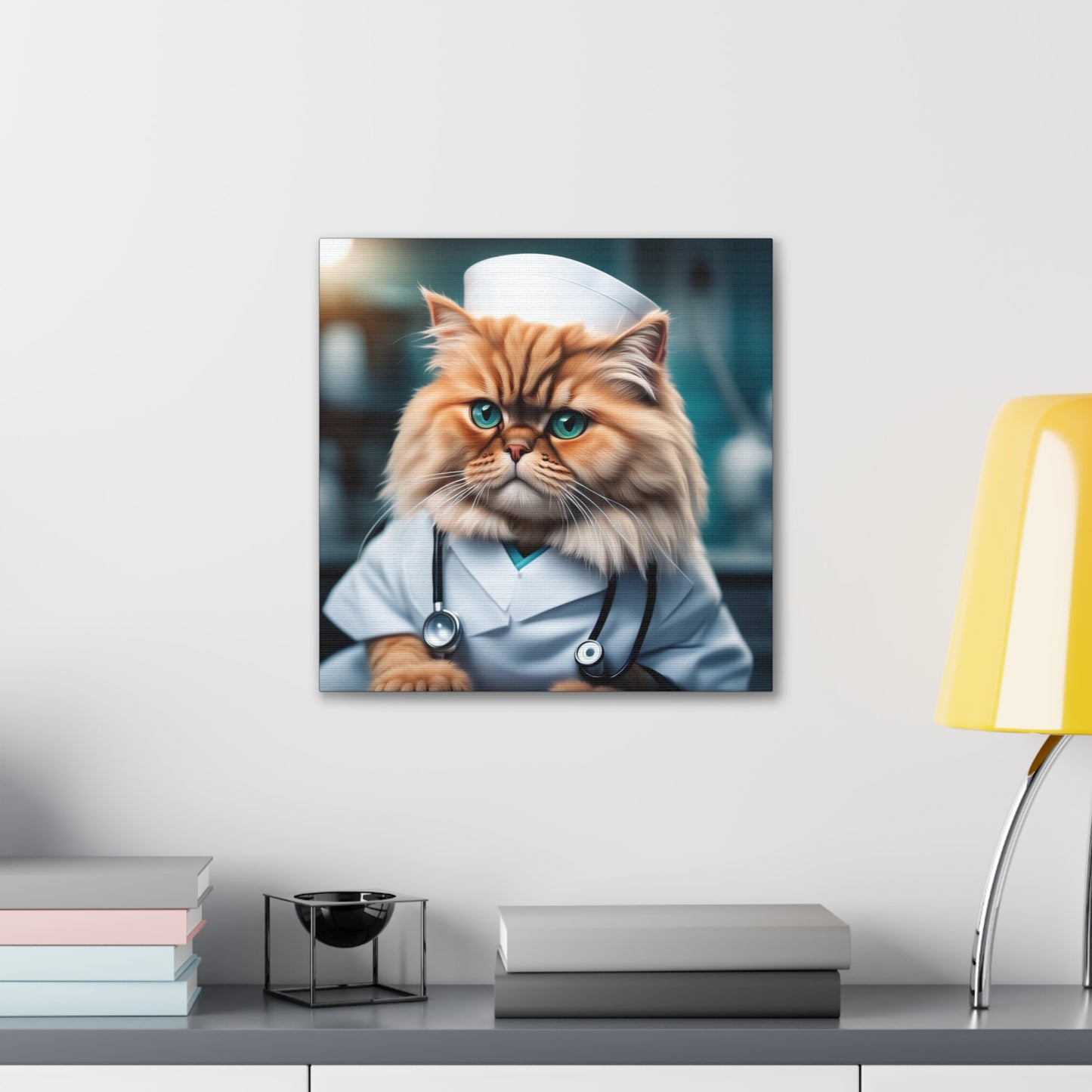 The Nurse Cat Profession NFT Art Canvas Gallery Wraps