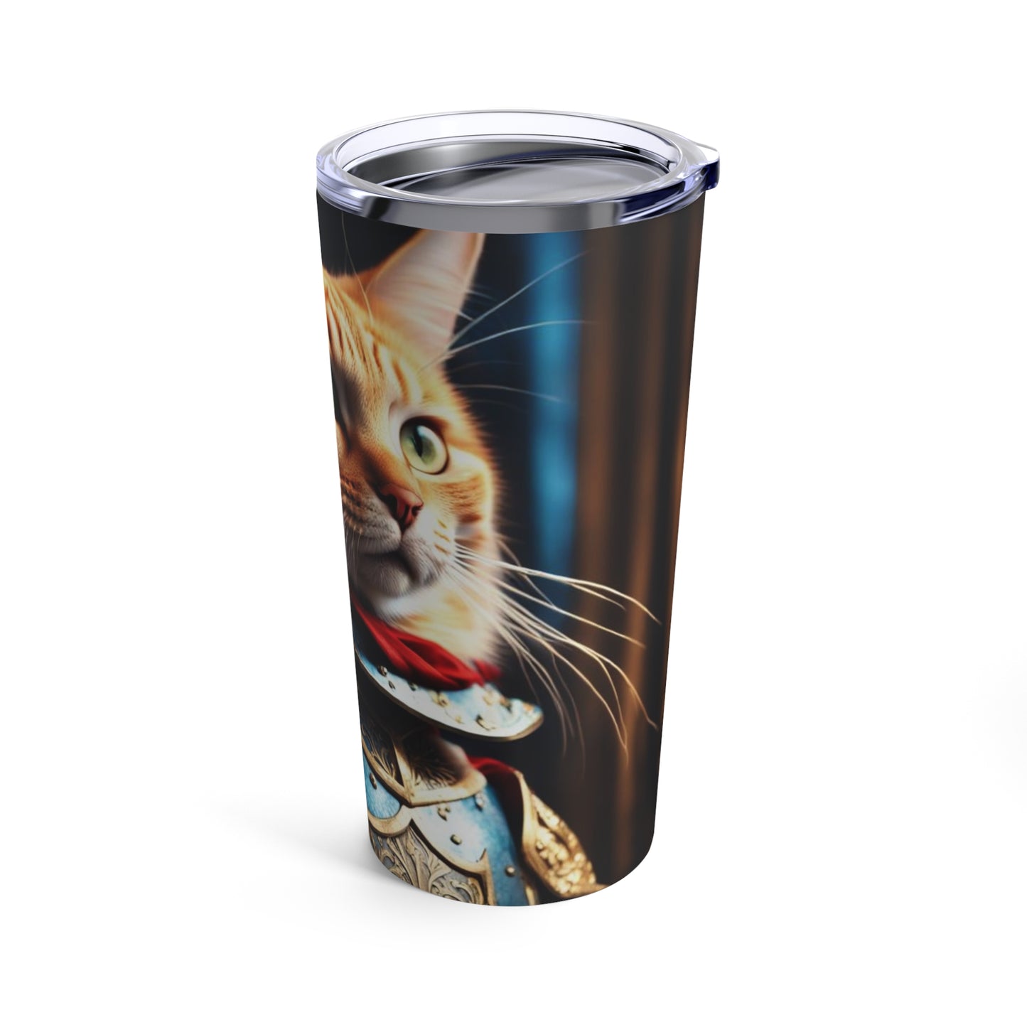 The Knight of the Round Table Cat Profession NFT Art Tumbler 20oz