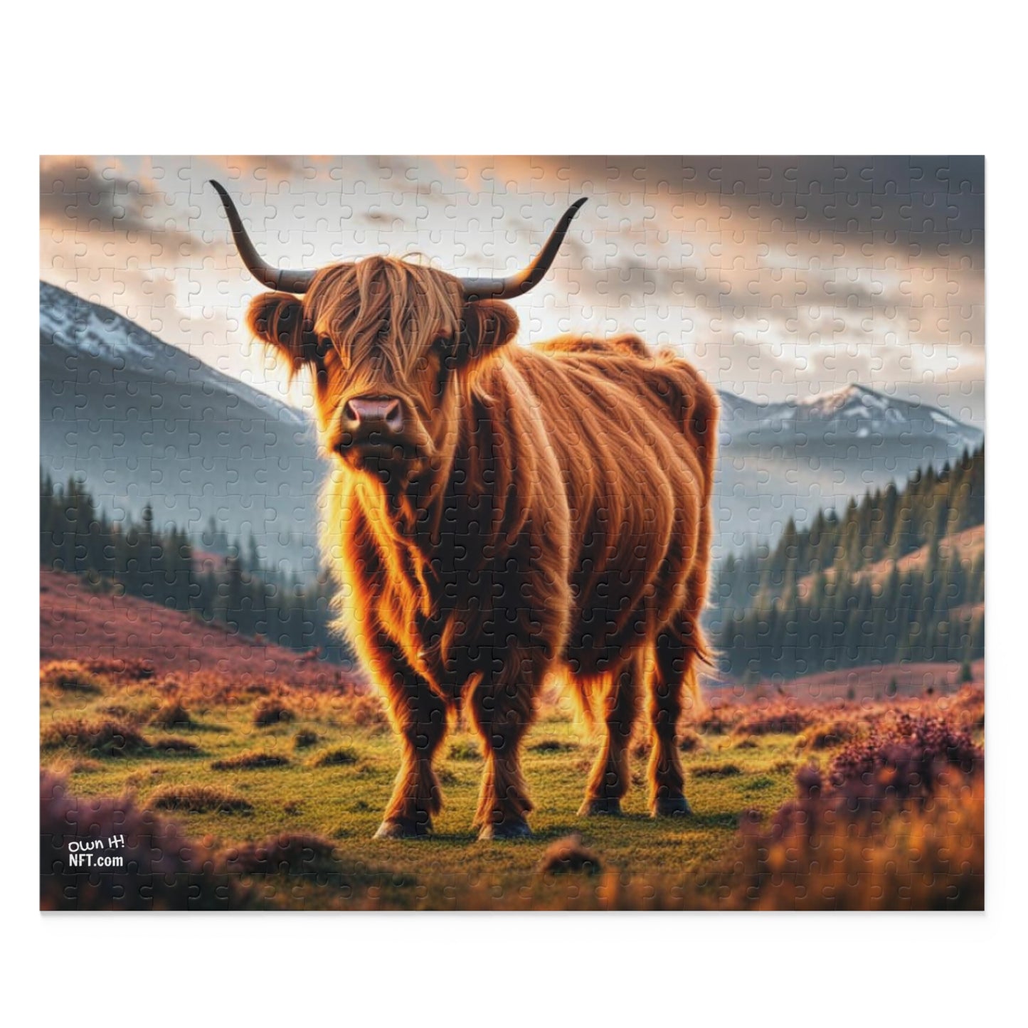 The Highland Cow Everything Else Art Collection Puzzle (120, 252, 500-Piece)