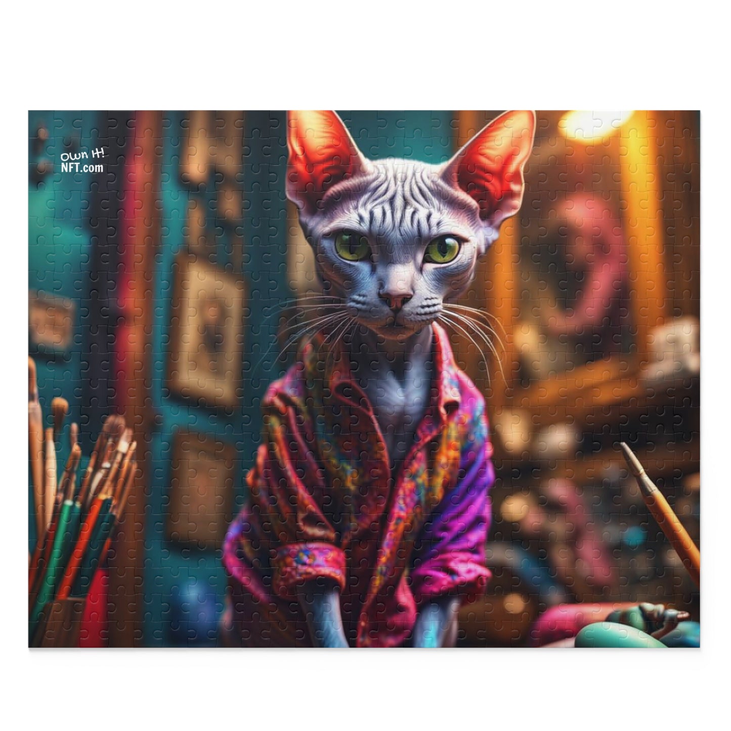 Artist Cat Profession NFT Art Collection Puzzle (120, 252, 500-Piece)