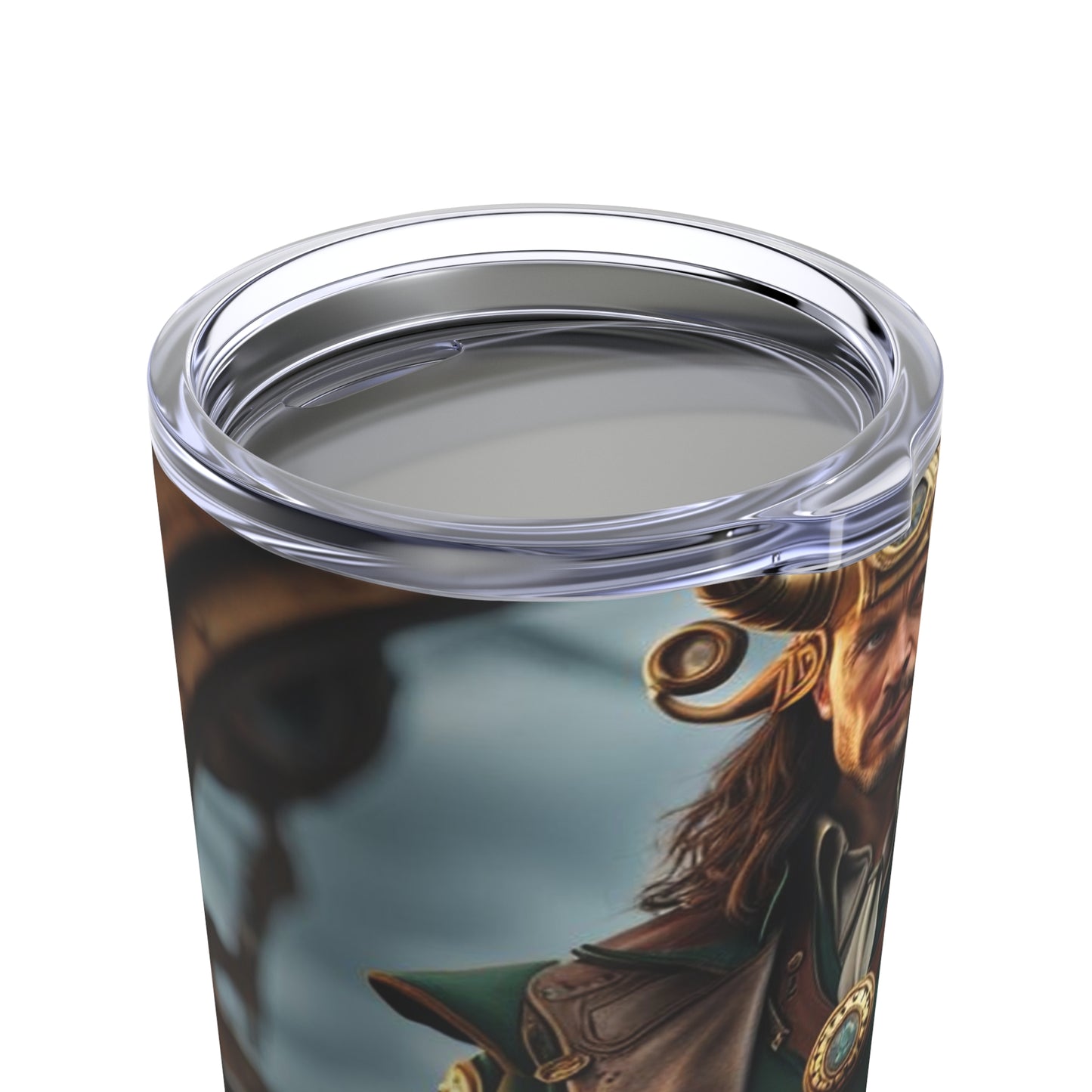 Steampunk Norse God Loki NFT Art Tumbler 20oz