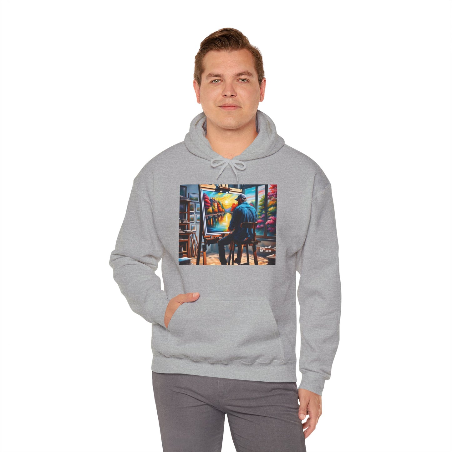 Fan Inspired Arthur The Artist NFT Art Unisex Heavy Blend™ Hooded Sweatshirt