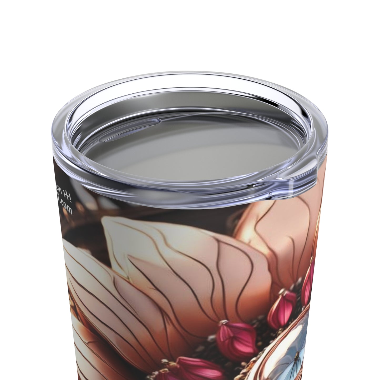 Steampunk Dahlia Flower NFT Art Tumbler 20oz