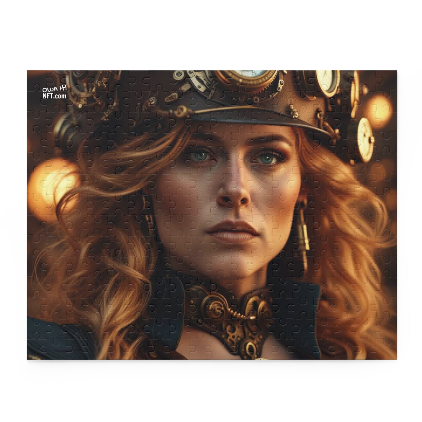 Steampunk Norse Goddess Freyja NFT Art Collection Puzzle (120, 252, 500-Piece)