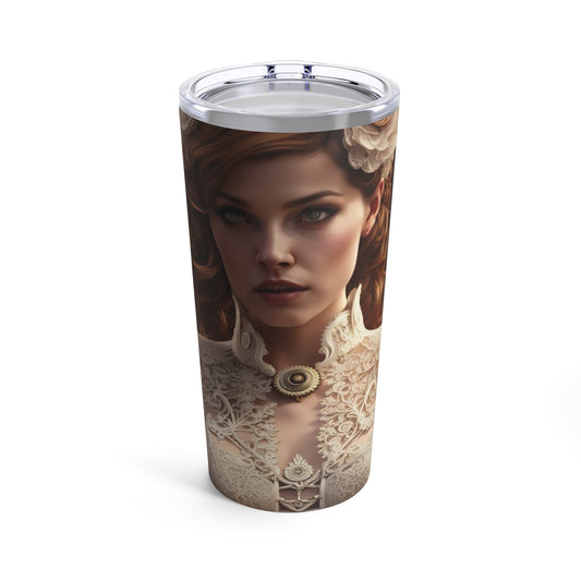 Steampunk Wedding Dress NFT Art Tumbler 20oz