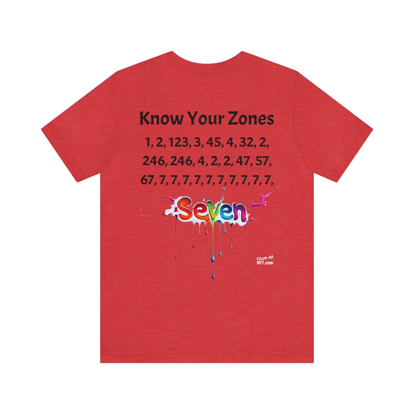 The "Know Your Zones" Unisex Jersey Short Sleeve Tee from the In the Know Collection