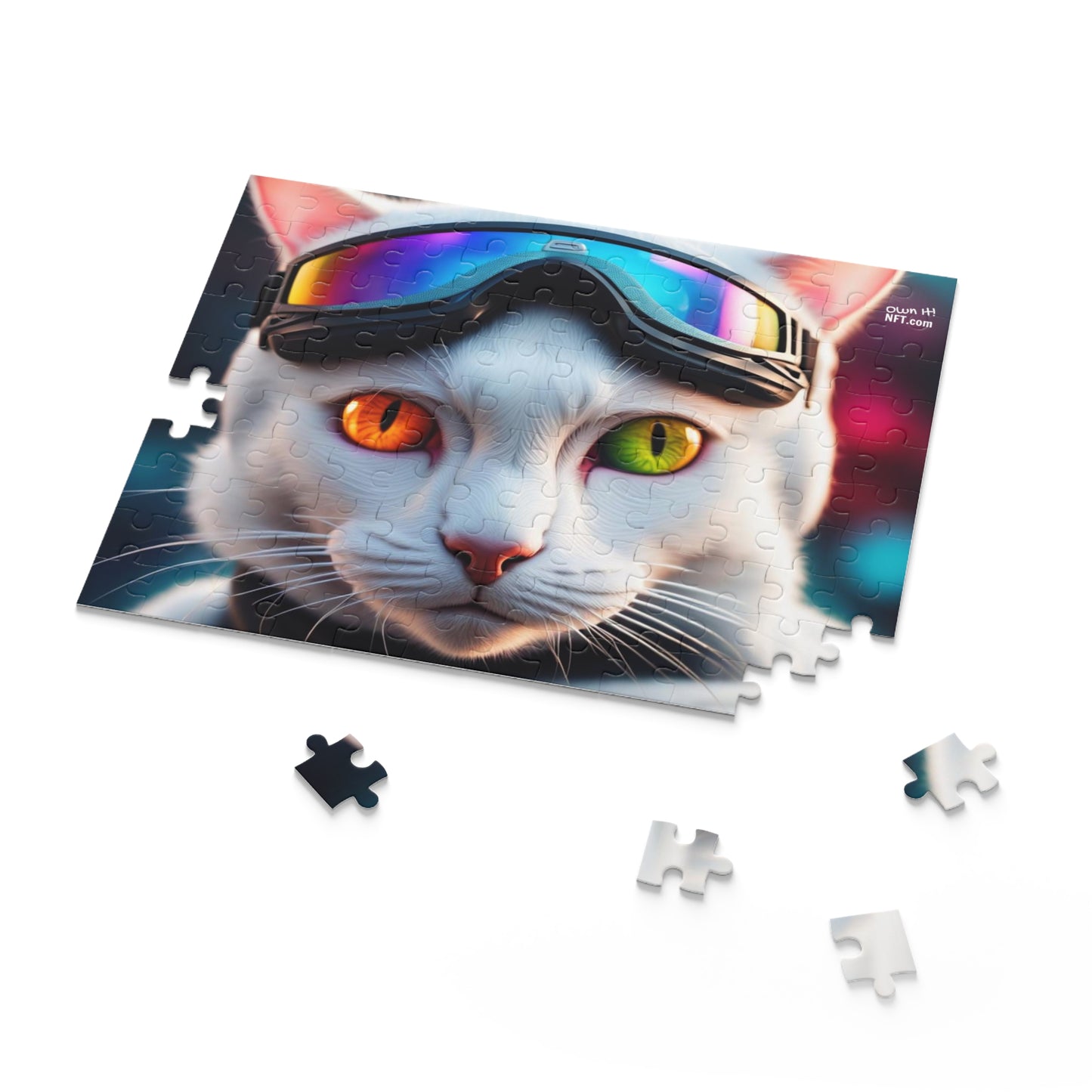 Ski Instructor Cat Profession NFT Art Collection Puzzle (120, 252, 500-Piece)