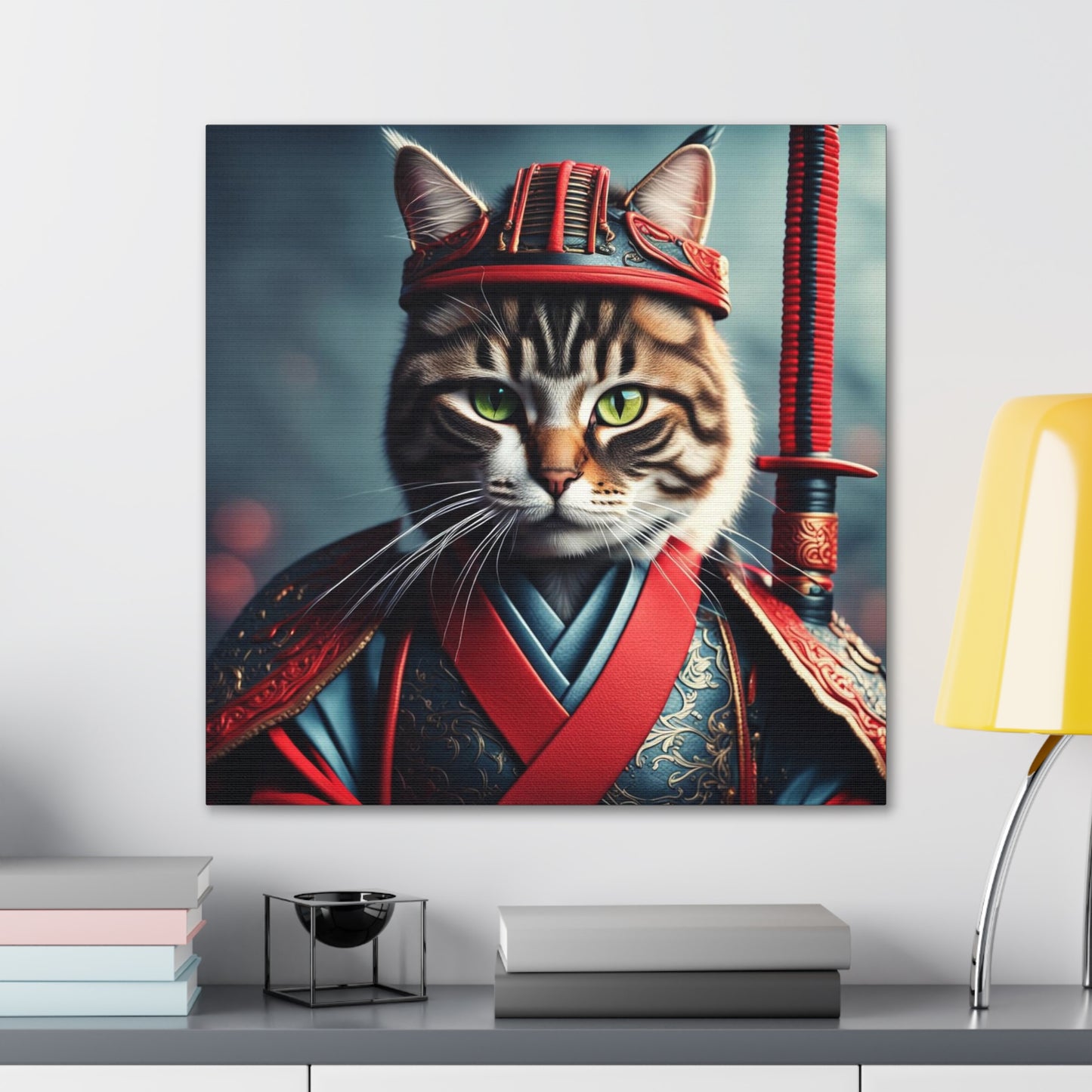 The Samurai Cat Profession NFT Art Canvas Gallery Wraps